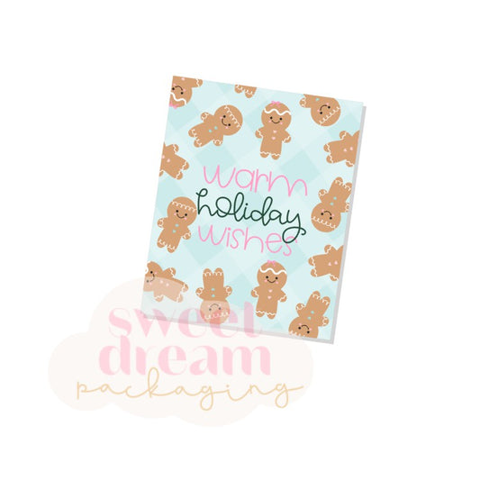 warm holiday wishes 2" x 2.5" tag - digital download