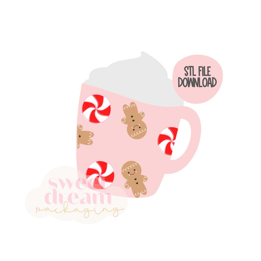 STL FILE DOWNLOAD - coffee mug cutter regular size
