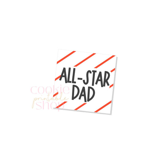 all star dad tag - digital download