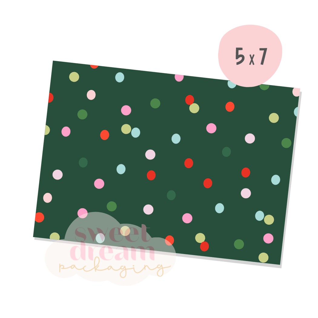 green dots 5x7 box backer - digital download