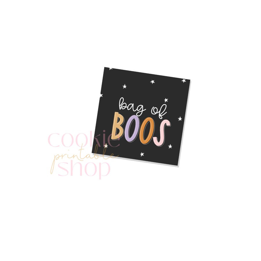 Hashtag Boo Tag bag of boos tag - digital download โ Sweet Dream Packaging LLC