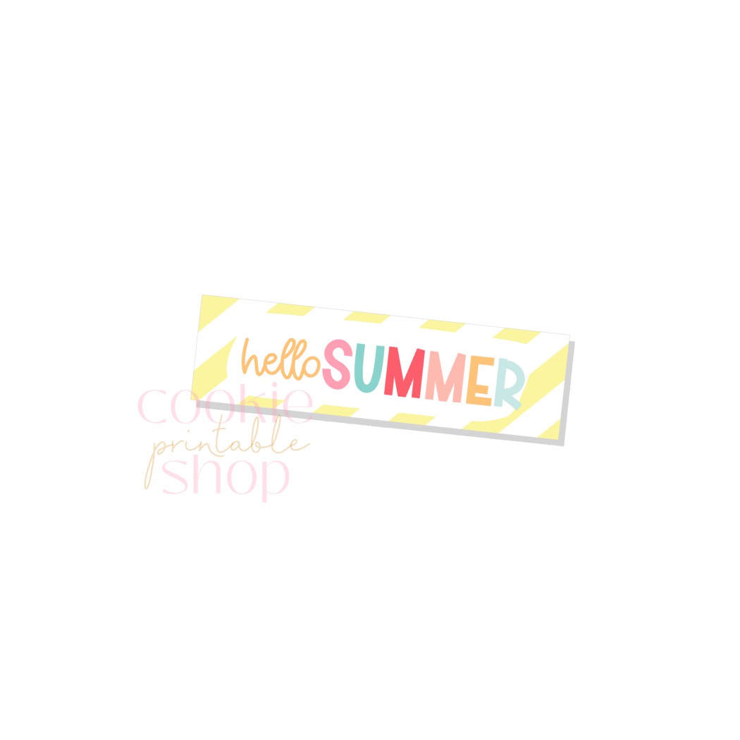 Hello Summer Target hello summer skinny rectangle tag - digital download – Sweet Dream ...