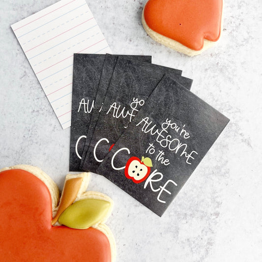 you're awesome to the core rectangle tags - pack of 24