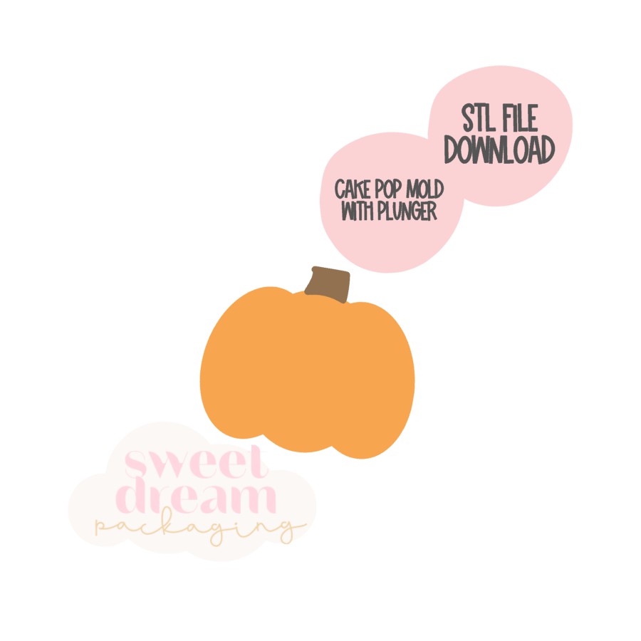 STL FILE DOWNLOAD - 2026 pumpkin cake pop cutter
