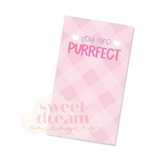 you are purrfect skinny cookie card - digital download