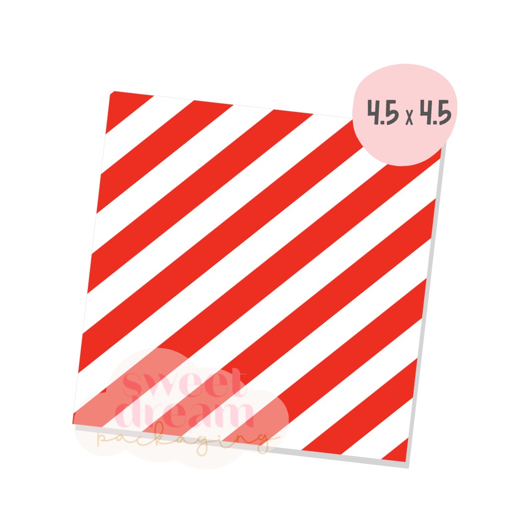 red and white stripe 4.5x4.5 box backer - digital download