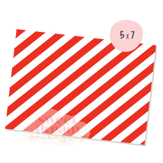 red and white stripe 5x7 box backer - digital download