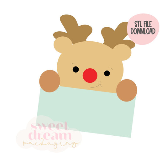 STL FILE DOWNLOAD - 2025 reindeer plaque