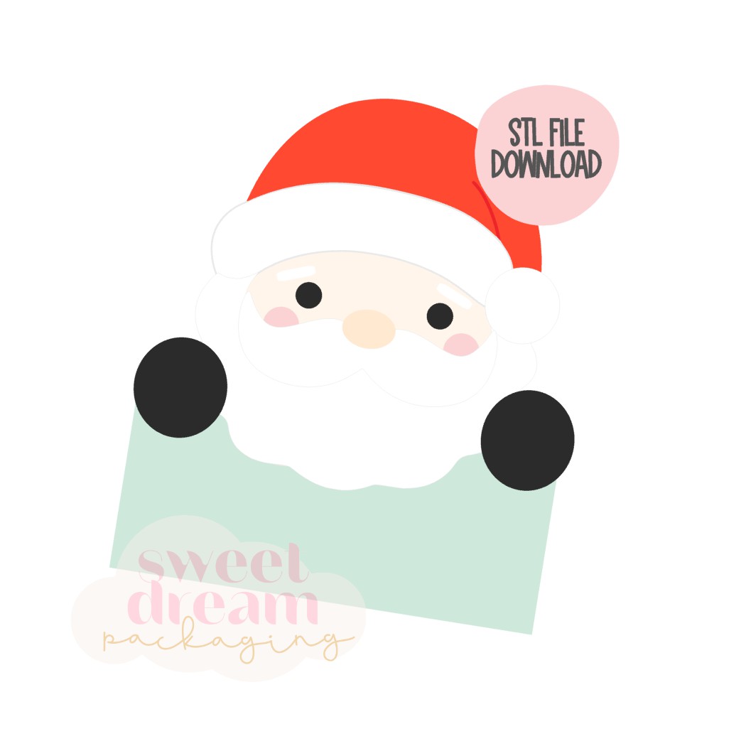 STL FILE DOWNLOAD - 2025 santa plaque