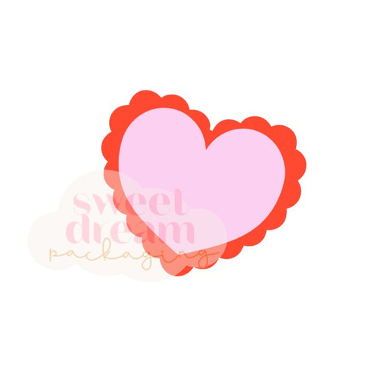 STL FILE DOWNLOAD - scalloped heart mini cutter