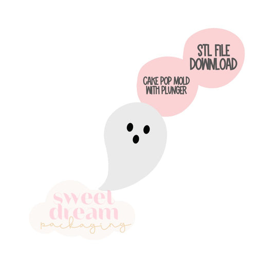 STL FILE DOWNLOAD - 2026 simple ghost cake pop cutter