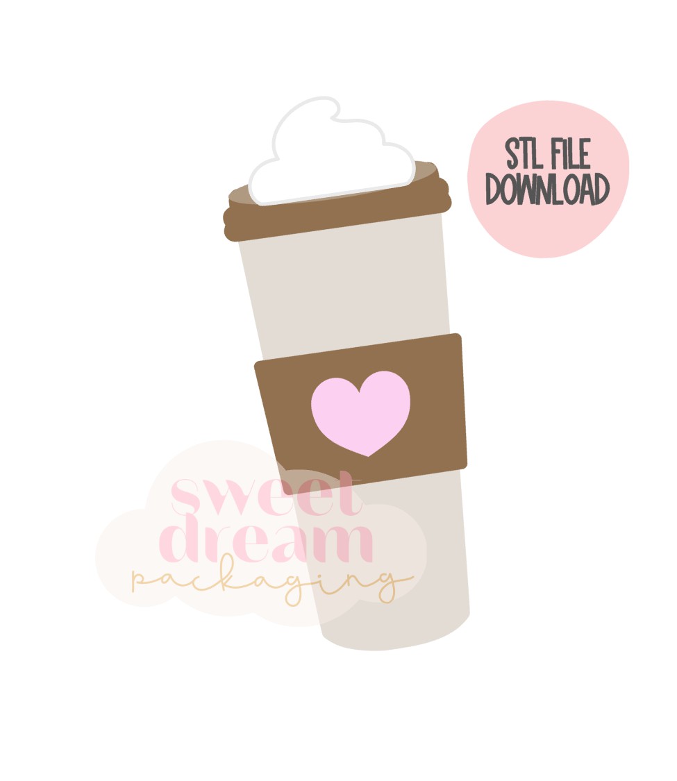 STL FILE DOWNLOAD - skinny latte with whip cutter