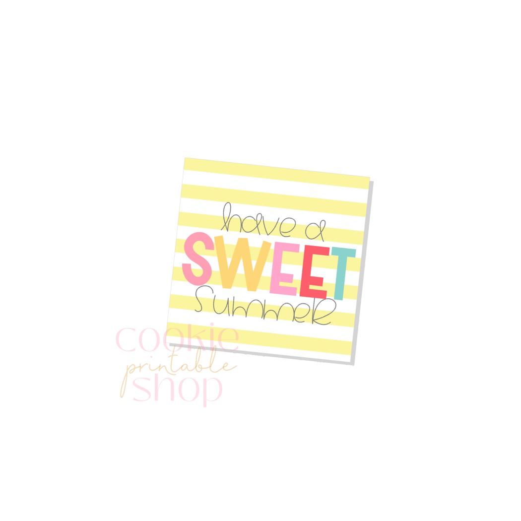 have a sweet summer tag - digital download