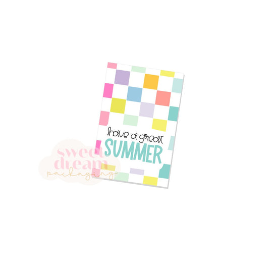 have a great summer rectangle tag - digital download