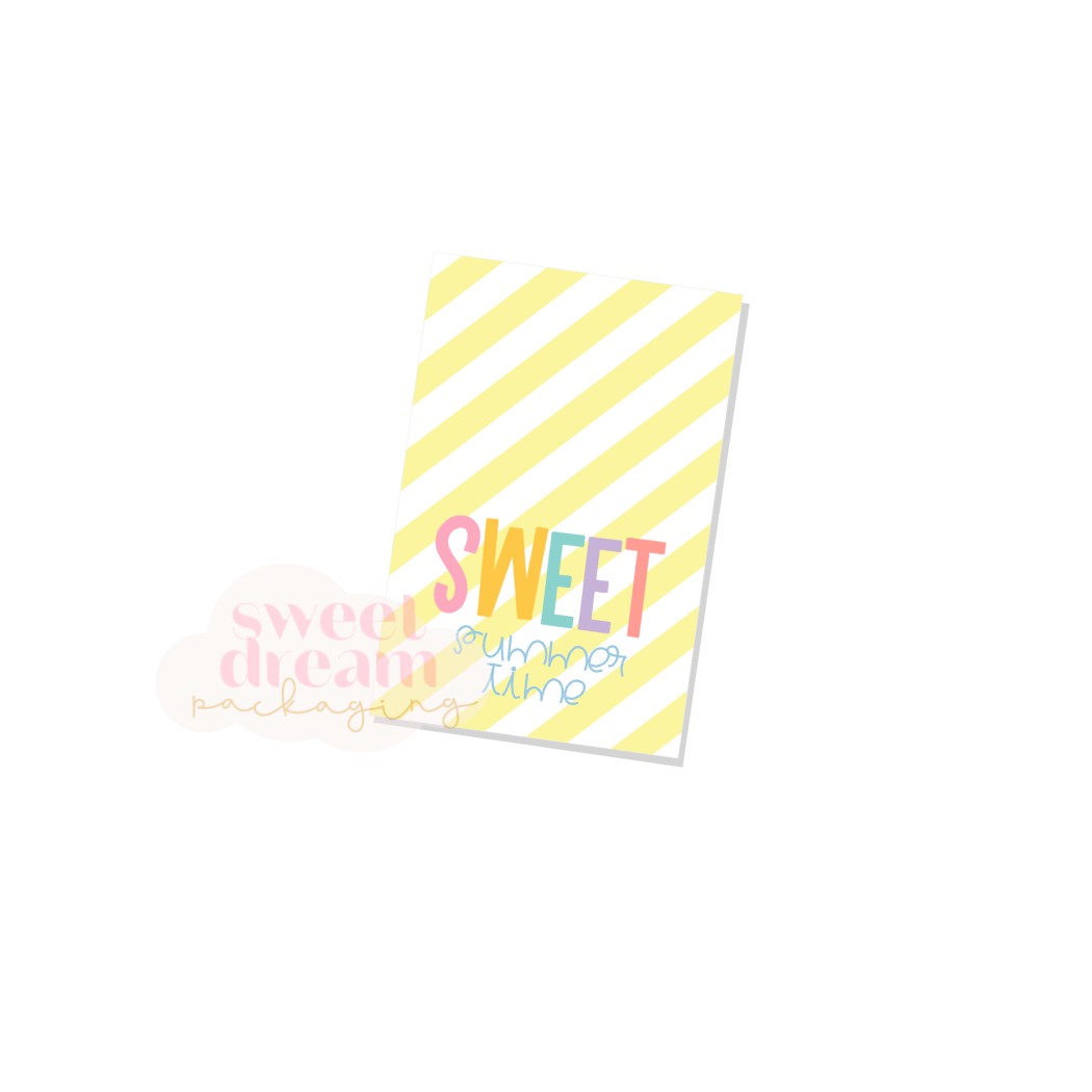 sweet summer time rectangle tag - digital download