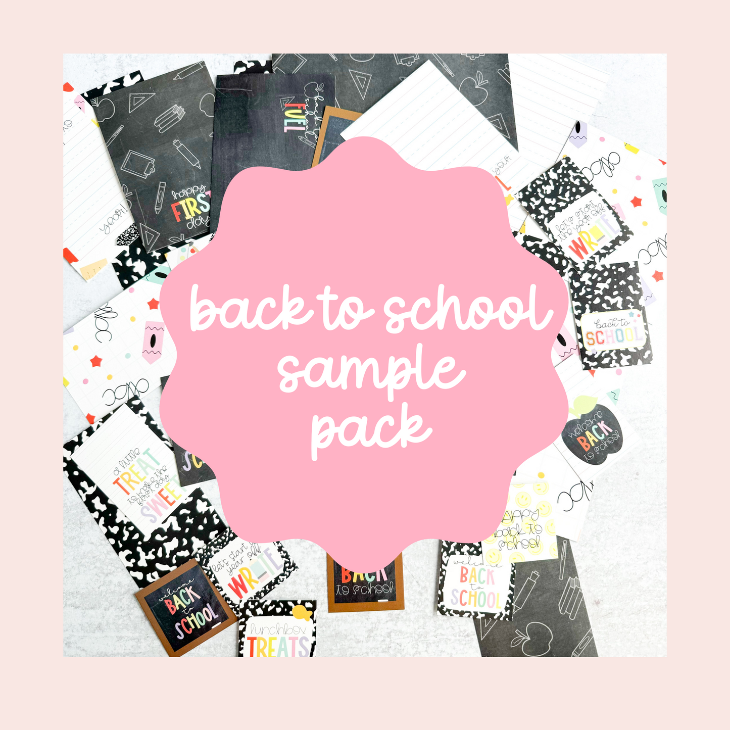 back to school sample pack