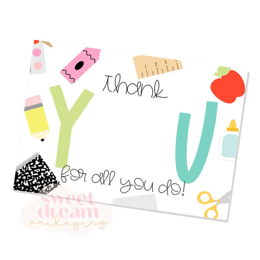 thank you for all you do cookie card - digital download