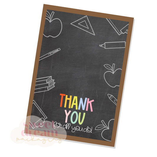 thank you for all you do cookie card - digital download