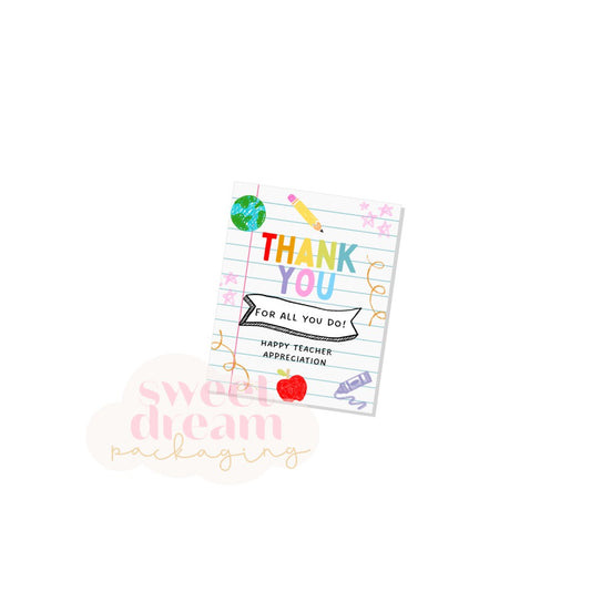 teacher appreciation 2" x 2.5" tag - digital download