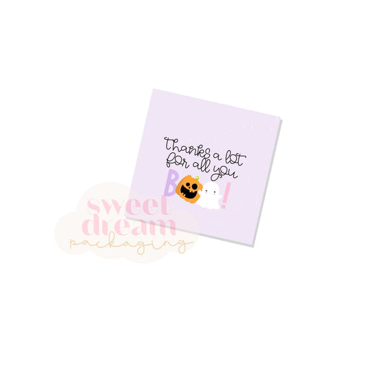 thanks a lot for all you boo 2" square tag - digital download