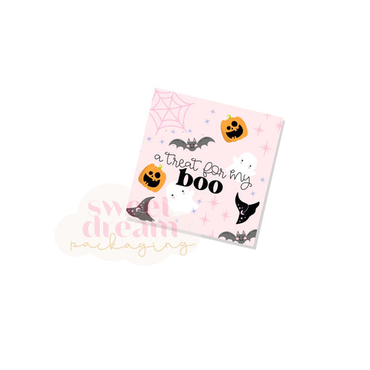 a treat for my boo 2" square tag - digital download