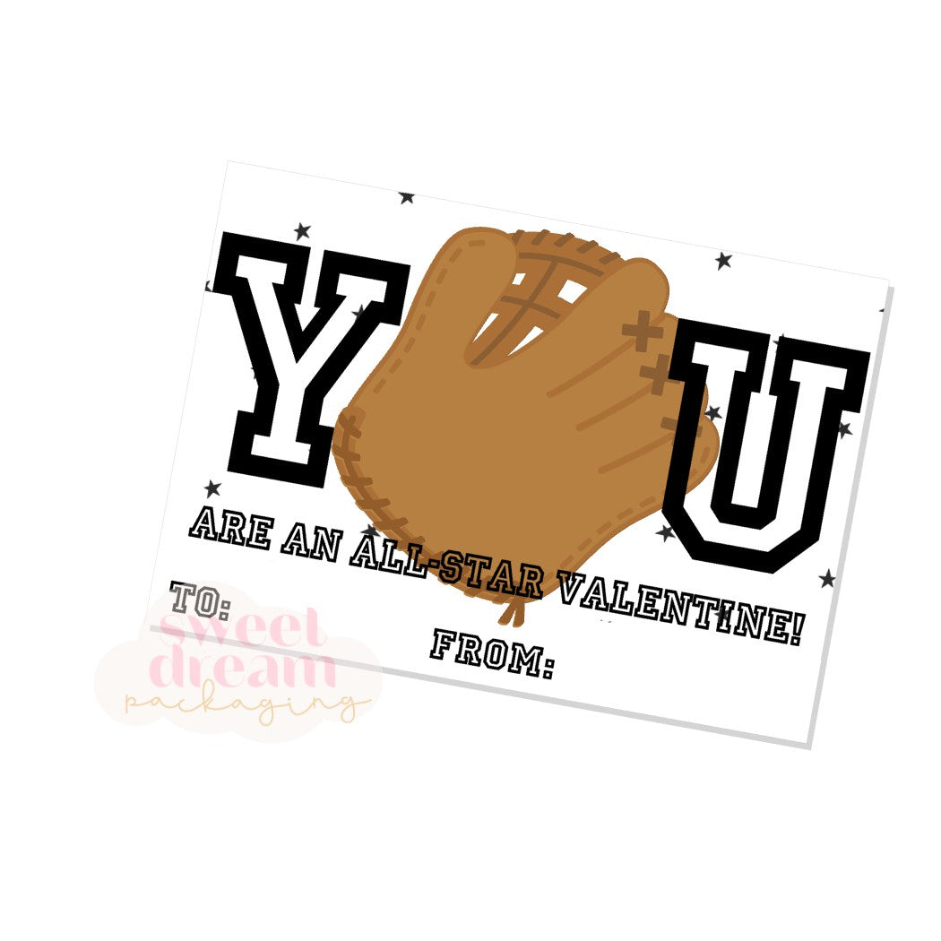 you are an all-star valentine cookie card - digital download