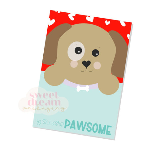you are pawsome cookie card - digital download
