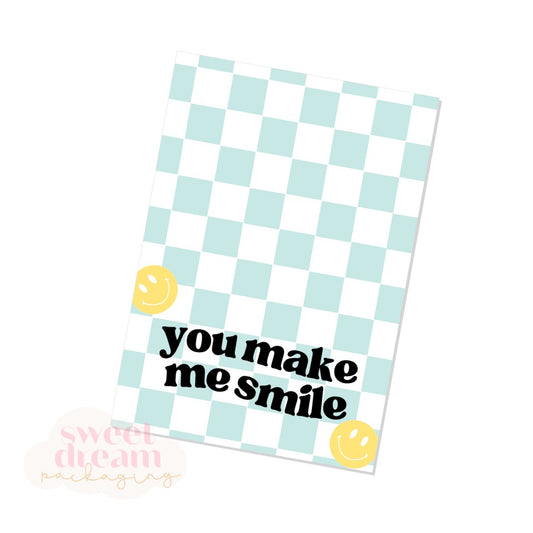 you make me smile cookie card - digital download