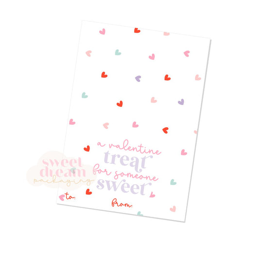a valentines treat for someone sweet cookie card - digital download