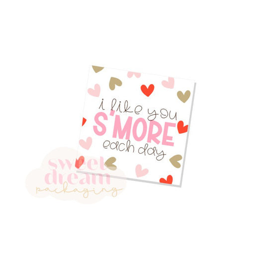 i like you s'more each day tag - digital download