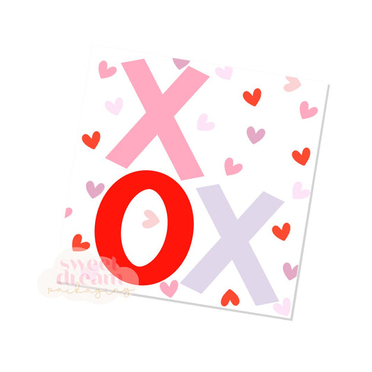 xoxo 4.5x4.5" box backer - digital download