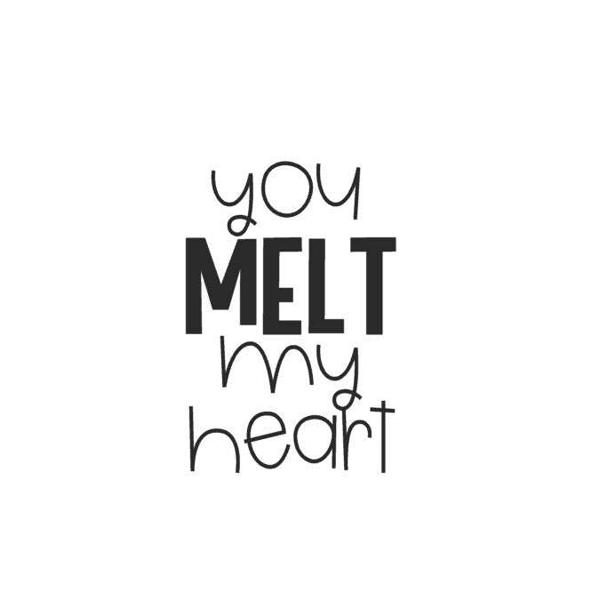 you melt my heart regular size cookie cutter