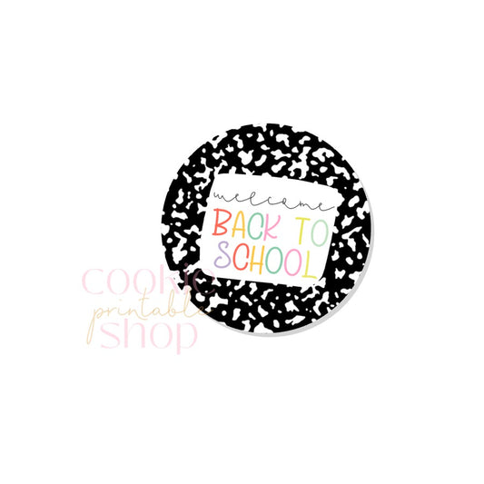 welcome back to school tag - digital download