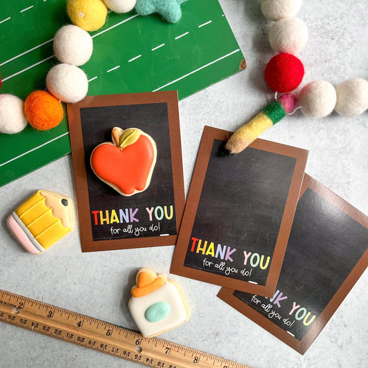 thank you for all you do 3.5x5" cookie cards - pack of 24