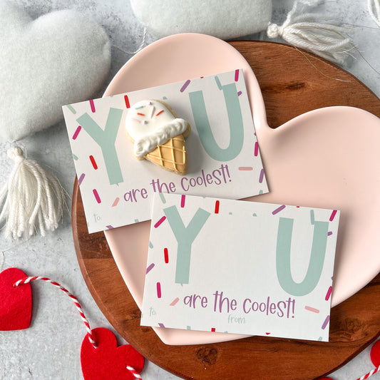 you are the coolest 5x3.5" cookie cards - pack of 25