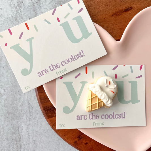 2023 version you are the coolest 5x3.5" cookie cards - pack of 24