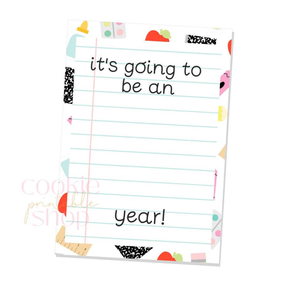 it's going to be an A+ year cookie card - digital download