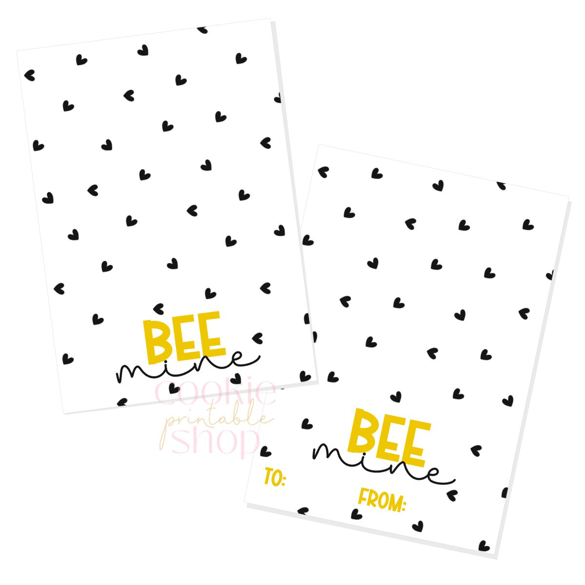 bee mine cookie card - digital download