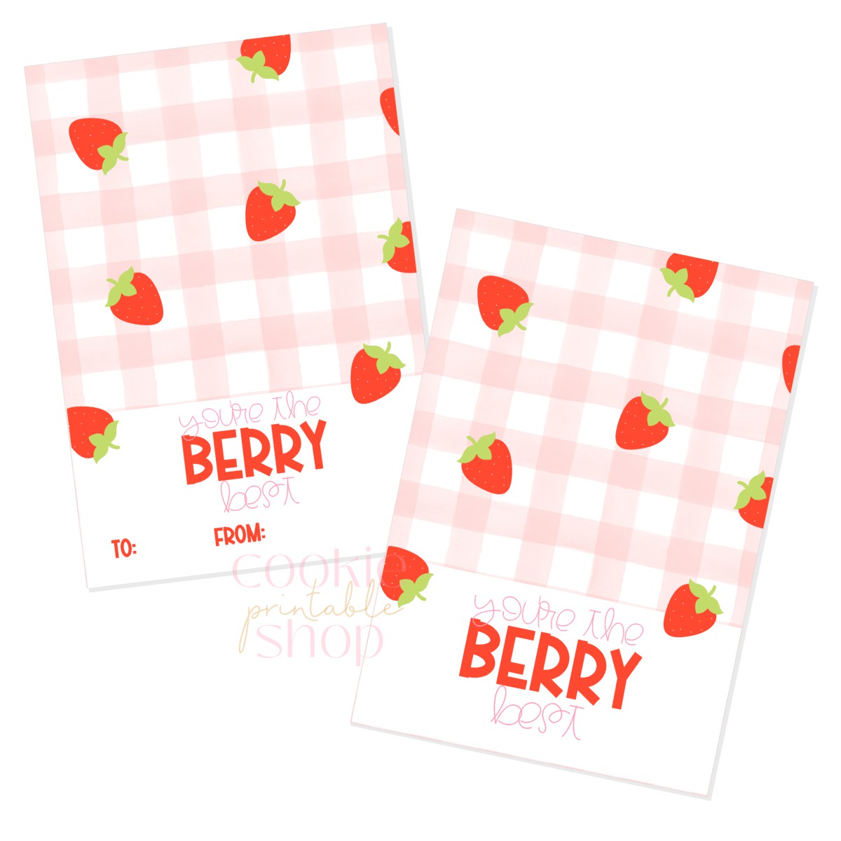 you're the berry best cookie card - digital download