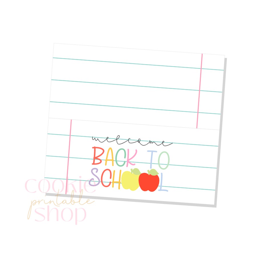 welcome back to school bag topper - digital download