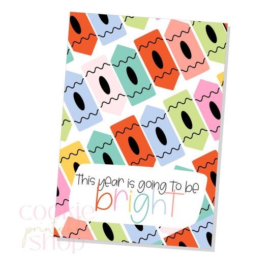 this year is going to be bright cookie card - digital download