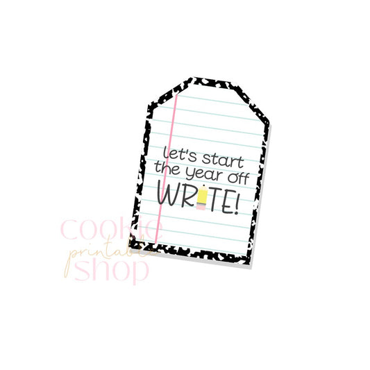 let's start the year off write tag - digital download