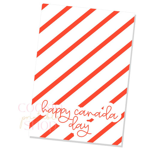 canada day cookie card - digital download