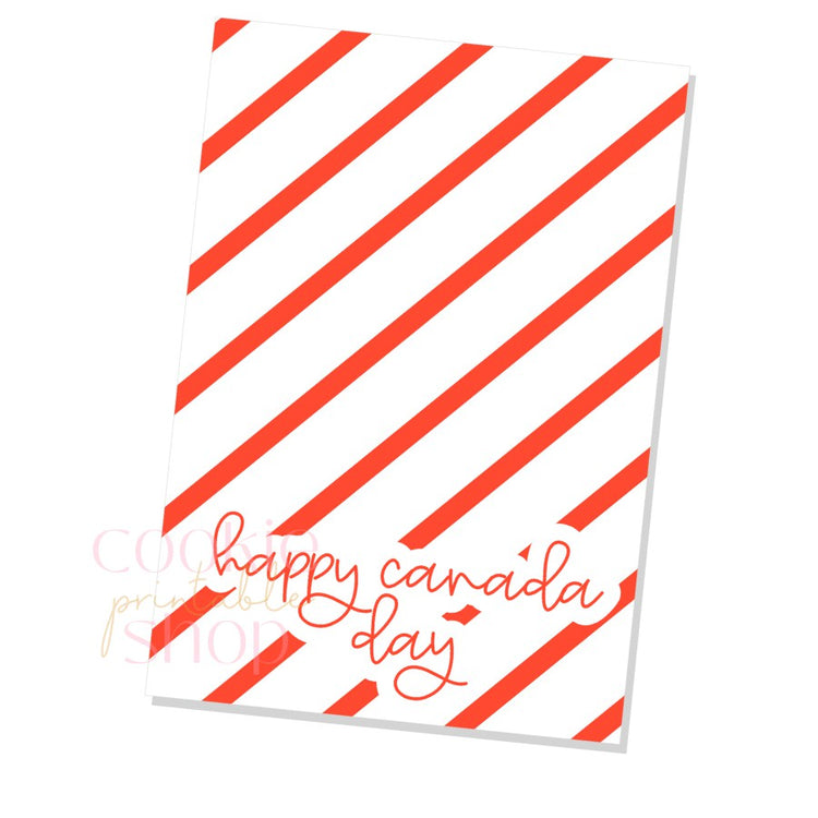 canada day cookie card - digital download