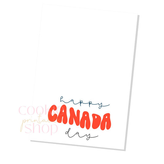 canada day cookie card - digital download