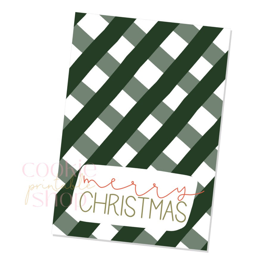 merry christmas cookie card - digital download