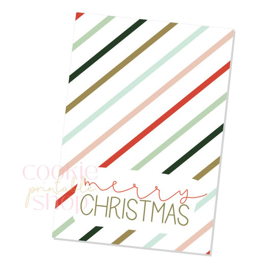 merry christmas cookie card - digital download