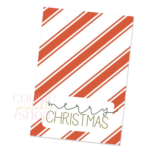 merry christmas cookie card - digital download