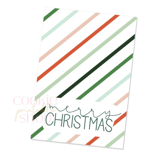 merry christmas cookie card - digital download