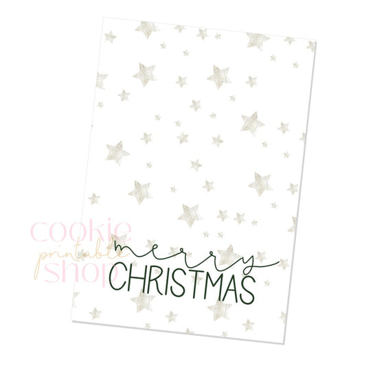 merry christmas cookie card - digital download